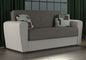 Schlafsofa Miami 2-Sitzer (162x66x80 cm) aus Kunstleder und Stoff
