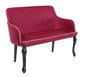 Zweisitzer-Sofa „Vittoria“ aus Kunstleder mit Metallgestell