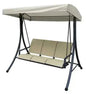 Amalfi 3-seater swing with steel frame and textilene seat