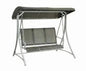 Amalfi 3-seater swing with steel frame and textilene seat