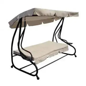 Dondolo Letto JIM: Relax in Beige Opaco, Dimensioni cm 202 x 114 x 169 h