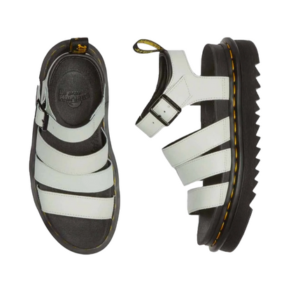 Dr. Martens sandalo da donna in pelle con cinturino Blaire Athena 31520763 fumo di menta