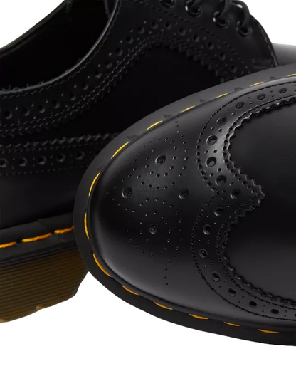Dr. Martens 3989 Brogue Black - Unisex Smooth Leather Dress Shoe