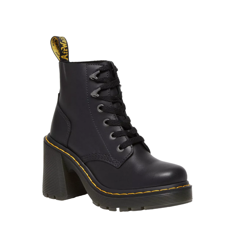 Dr. Martens stivale da donna in pelle con tacco Jesy 27613001 nero