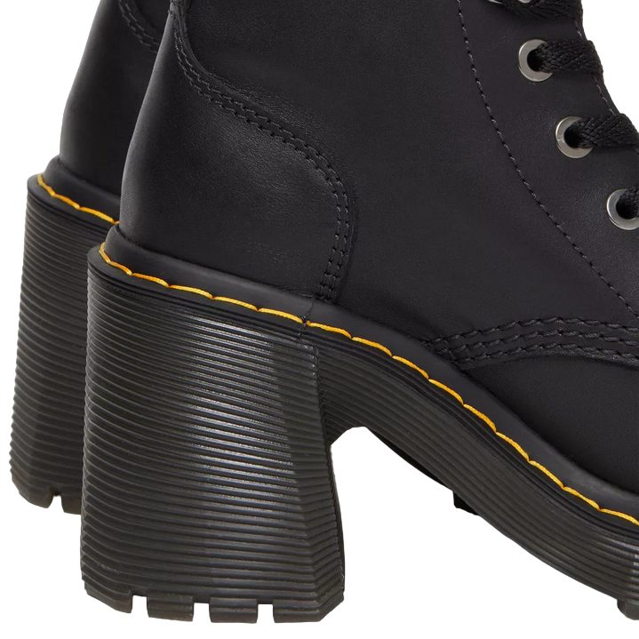 Dr. Martens stivale da donna in pelle con tacco Jesy 27613001 nero