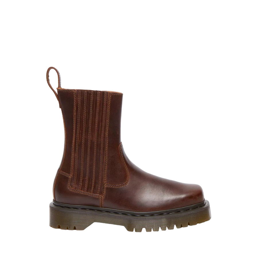 Dr. Martens Amaayah Lo Donna Marrone 32143243 - Stivaletto Chelsea Pelle Orleans