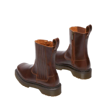 Dr. Martens Amaayah Lo Donna Marrone 32143243 - Stivaletto Chelsea Pelle Orleans