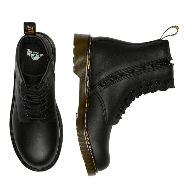Dr. Martens 1460 Y Junior Black – Anfibio con Zip Laterale | Pelle Softy, Comfort e Stile Iconico