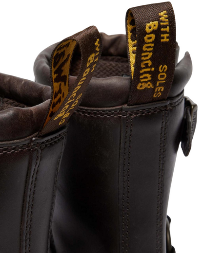 Dr. Martens Anistone Harness 41870200 Marrone | Stivaletti donna biker pelle Crazy Horse
