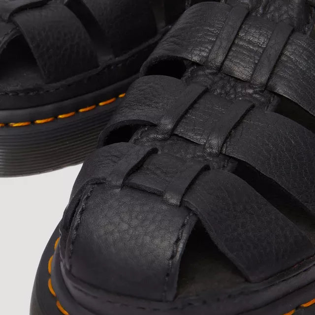 Dr. Martens Sandalo Donna Wrenlie Nero Grizzly - 31524001