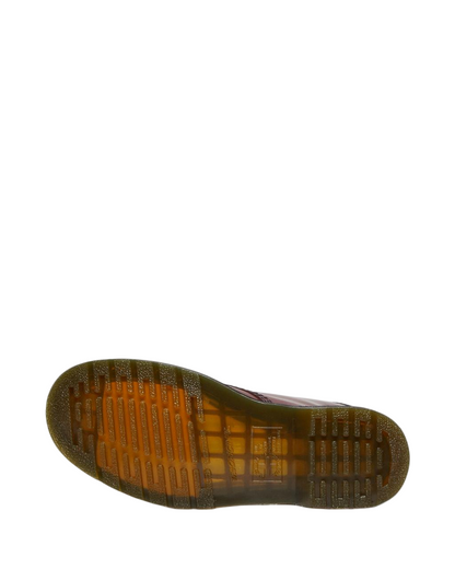 Dr. Martens – Stivale Stringato 1460 Mono 11822600 Rosso Ciliegia | Pelle Smooth, Icona Urban, Comfort Everyday