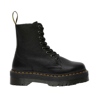 Dr. Martens Stivale anfibio con zeppa da donna in morbida pelle Pisa Jadon III 26378001 nero