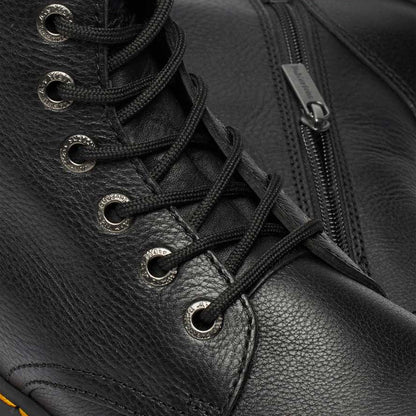 Dr. Martens Stivale anfibio con zeppa da donna in morbida pelle Pisa Jadon III 26378001 nero