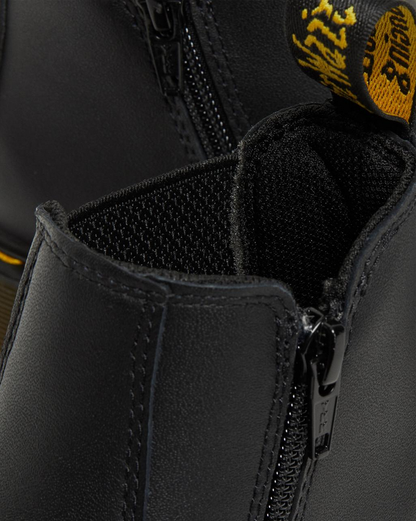 Dr. Martens – Stivaletti Chelsea 2976 Softy T Junior 16708001 Nero | Pelle Softy Junior, Comodità Slip-on, Look Iconico Kids