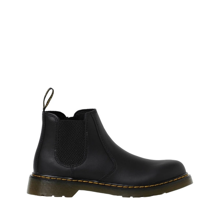 Dr. Martens – Stivaletto Junior Chelsea 2976 Y con Cerniera Laterale 21992001 Nero | Pelle Softy, Slip-on Kids, Comfort Sicuro