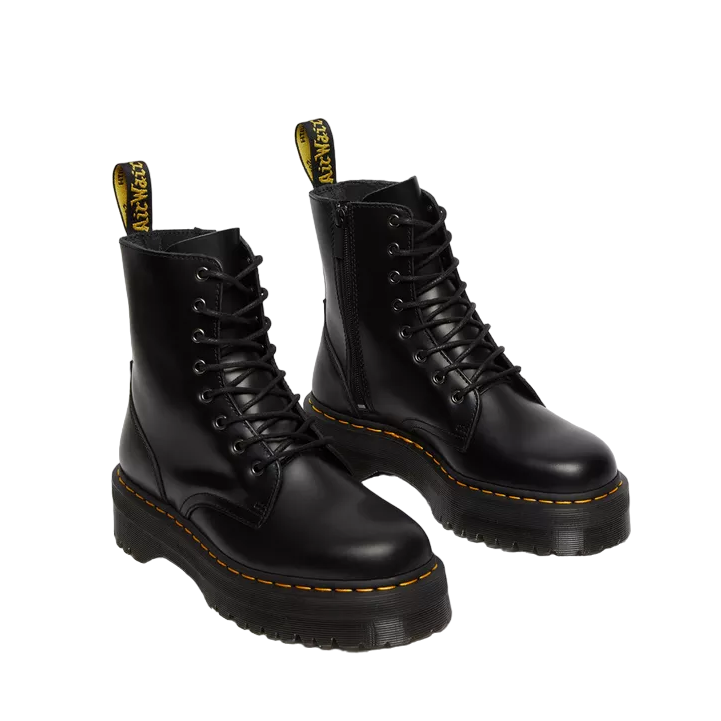 Dr. Martens Stivali Donna Jadon Platform Neri Zeppa 9cm - 15265001