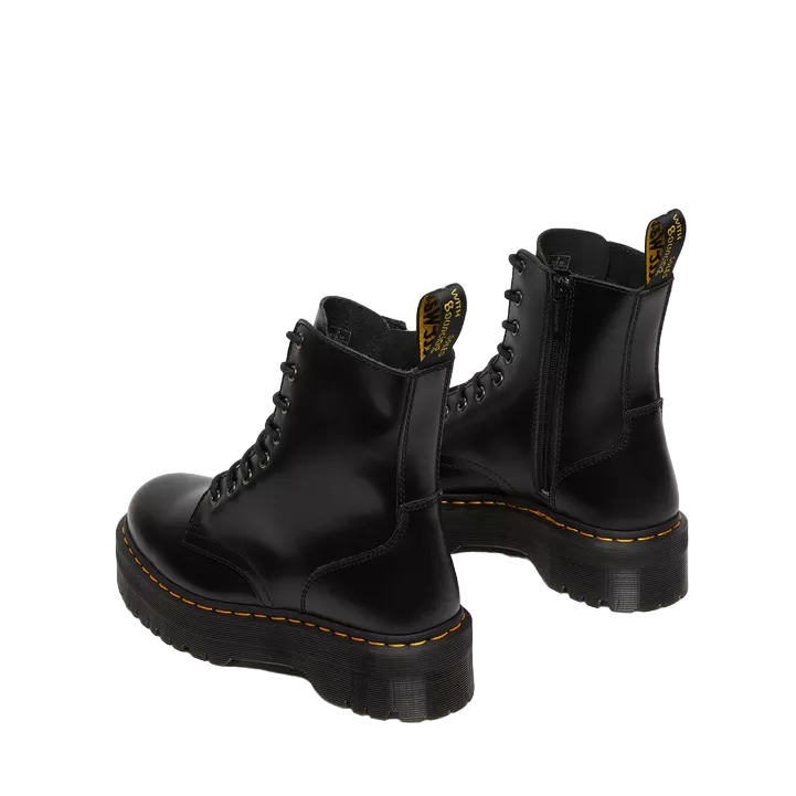 Dr. Martens Stivali Donna Jadon Platform Neri Zeppa 9cm - 15265001