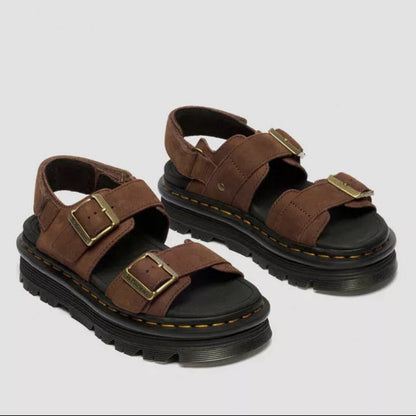 Dr. Martens Sandalo Donna Zeppa Zebzag Marrone - 42853200