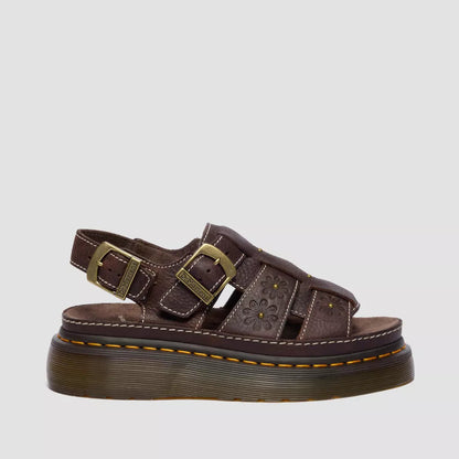 Dr. Martens Wrenlie Fisherman Sandalo Donna Marrone Grizzly - 42339200
