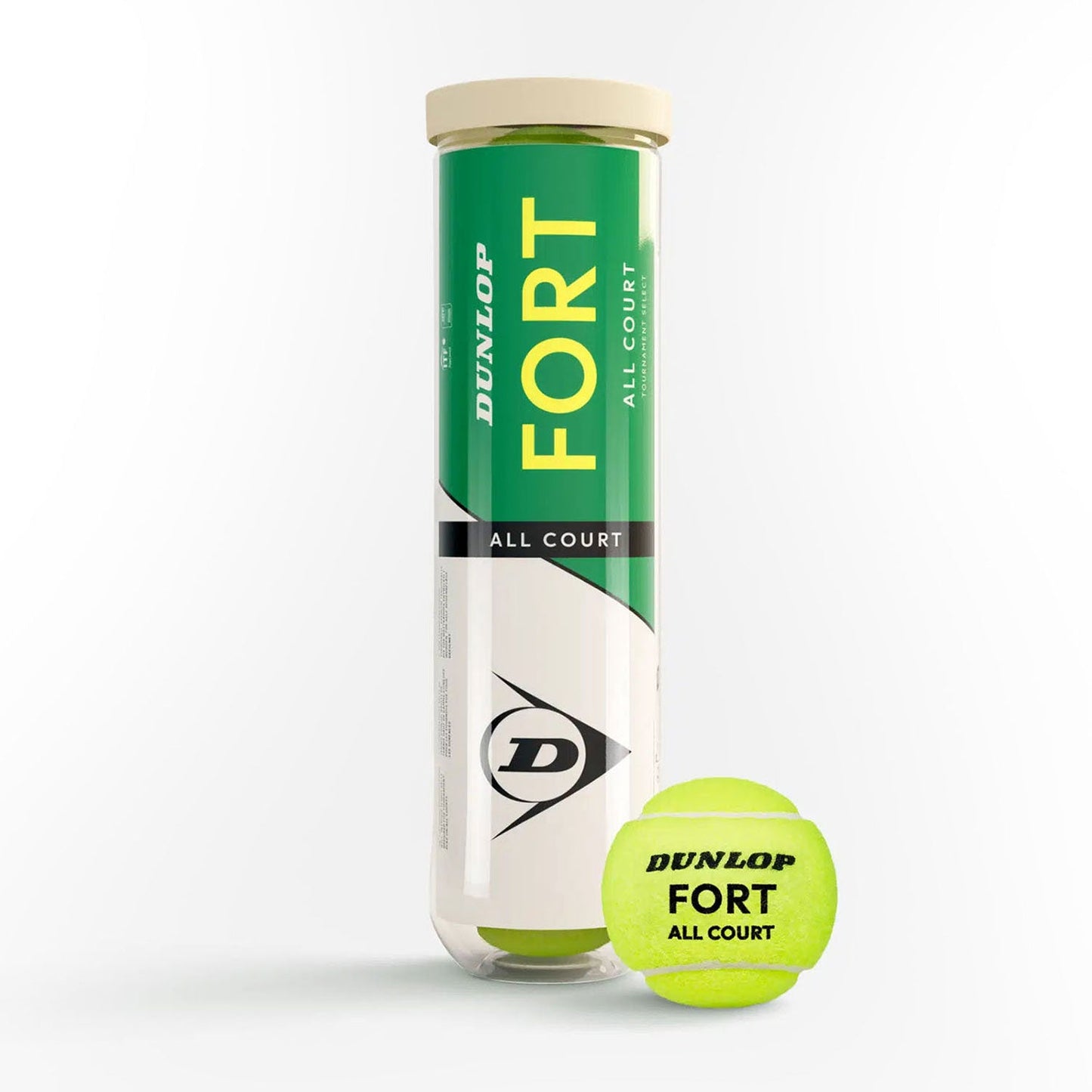 Dunlop Fort All Court Tournament Select Palline Tennis Giallo 601607 - Tubo 4