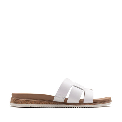 Skechers BOBS Desert Kiss Low Peak Look 114707/WHT Bianco – Sandali Donna Vegan