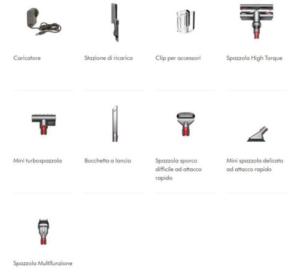 Dyson V11 Torque Drive Extra Aspirapolvere Senza Filo E Sacco  Multicolore