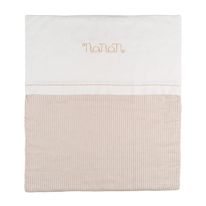 Coperta off-white e beige