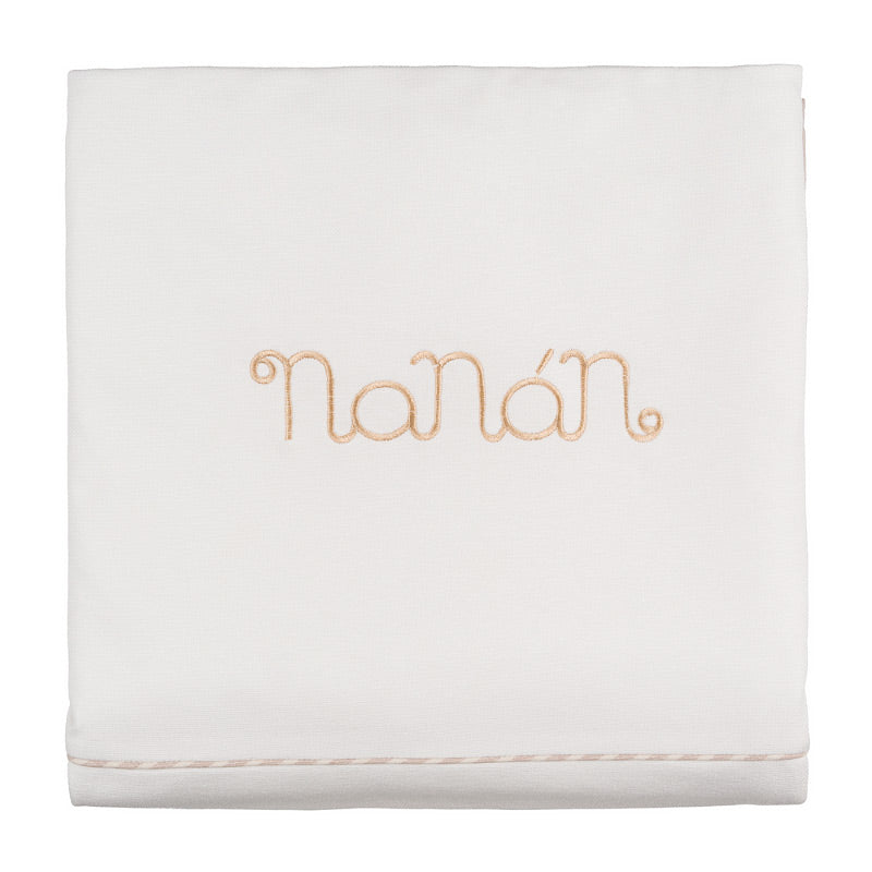Coperta off-white e beige
