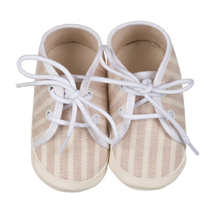 Sneakers beige rigate