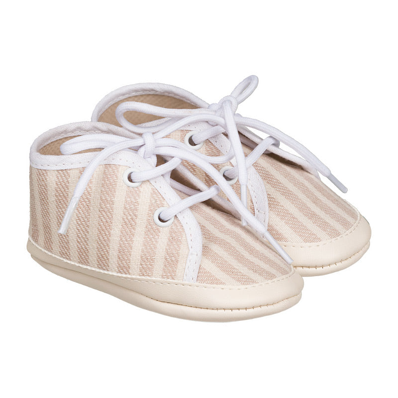 Sneakers beige rigate