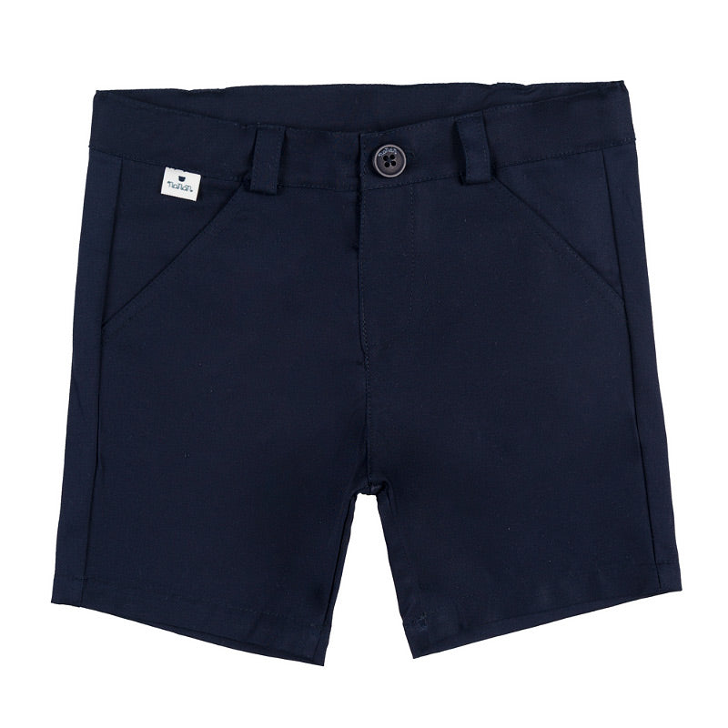 Bermuda blu in gabardina