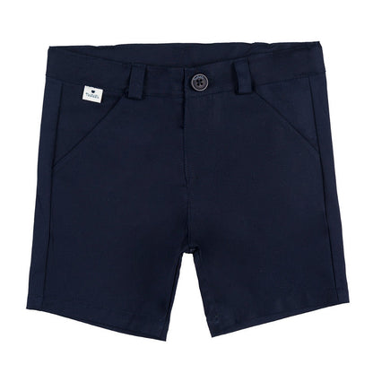 Bermuda blu in gabardina
