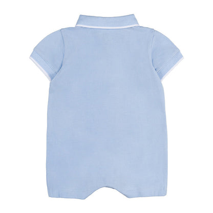 Pagliaccetto azzurro con orsetto