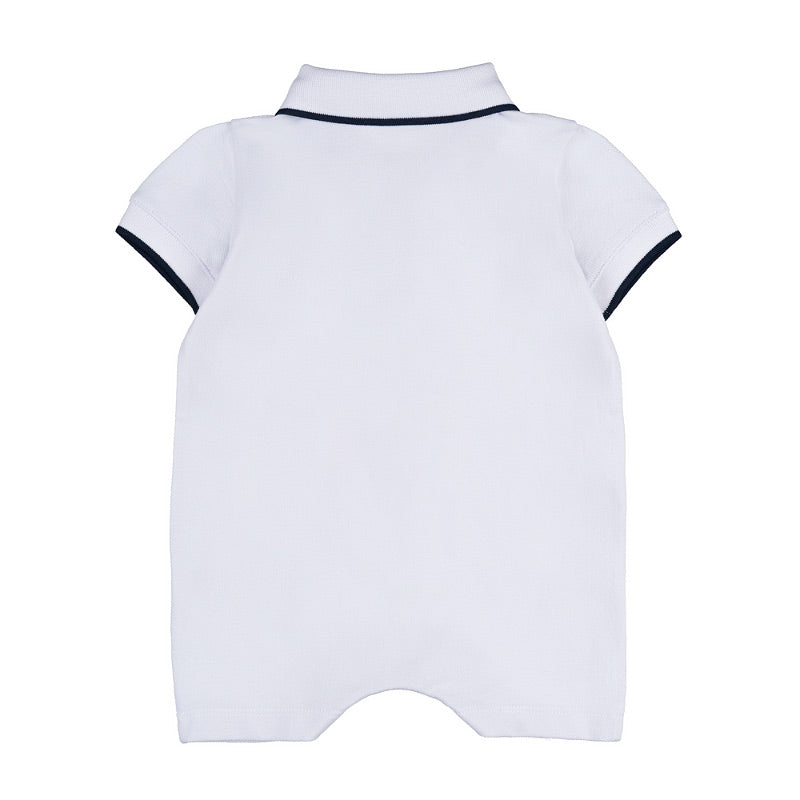 Pagliaccetto bianco con orsetto