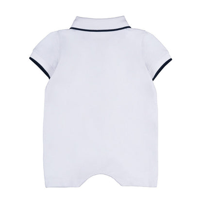 Pagliaccetto bianco con orsetto