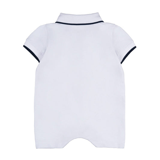 Pagliaccetto bianco con orsetto