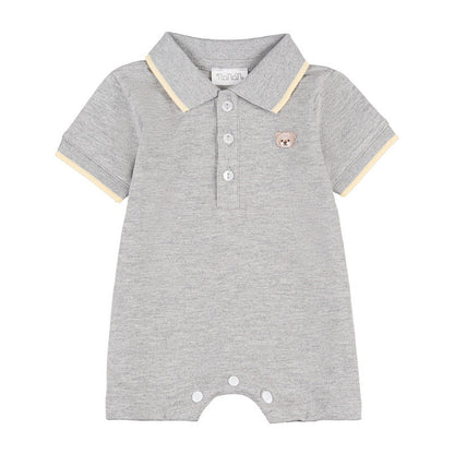 Pagliaccetto grigio con orsetto