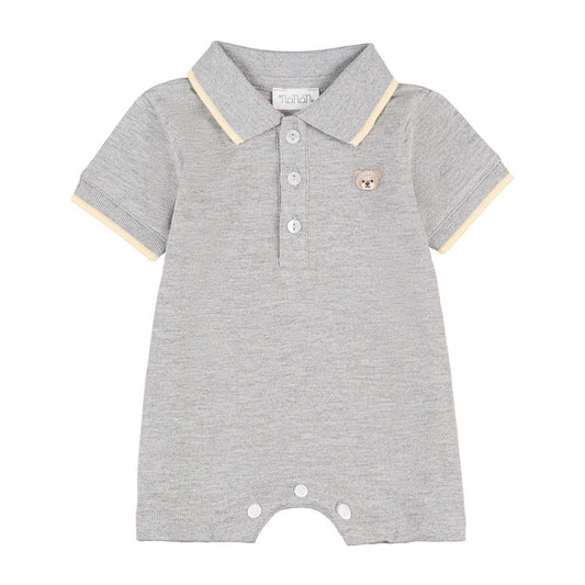 Pagliaccetto grigio con orsetto