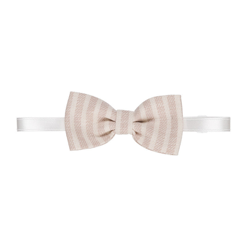 Papillon rigato beige