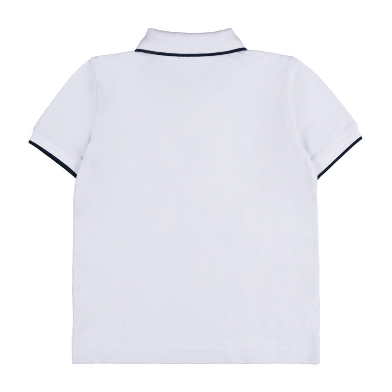 Polo bianca con ricamo