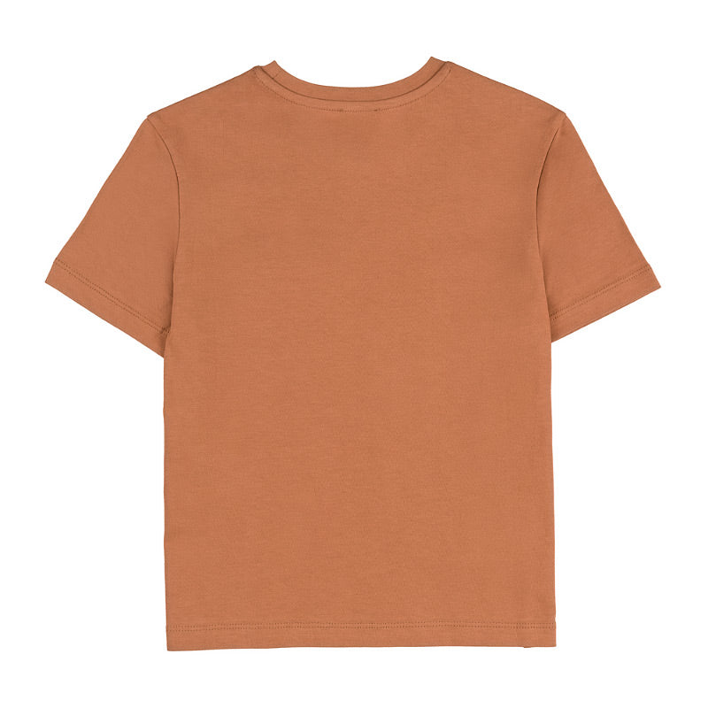 T-shirt marrone c/taschino