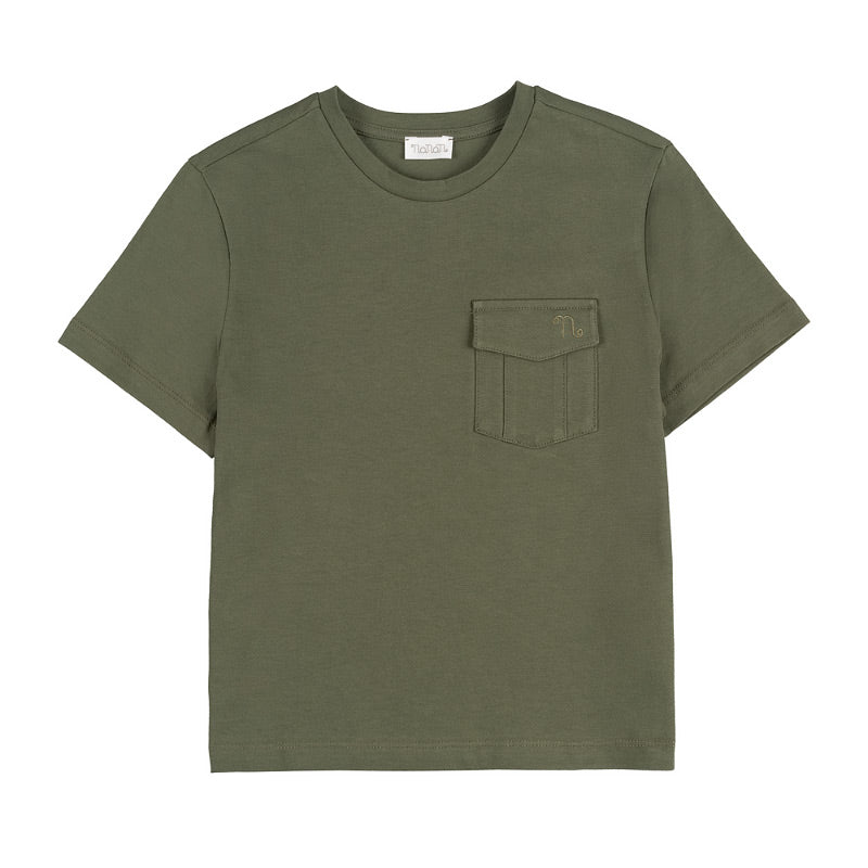T-shirt verde c/taschino