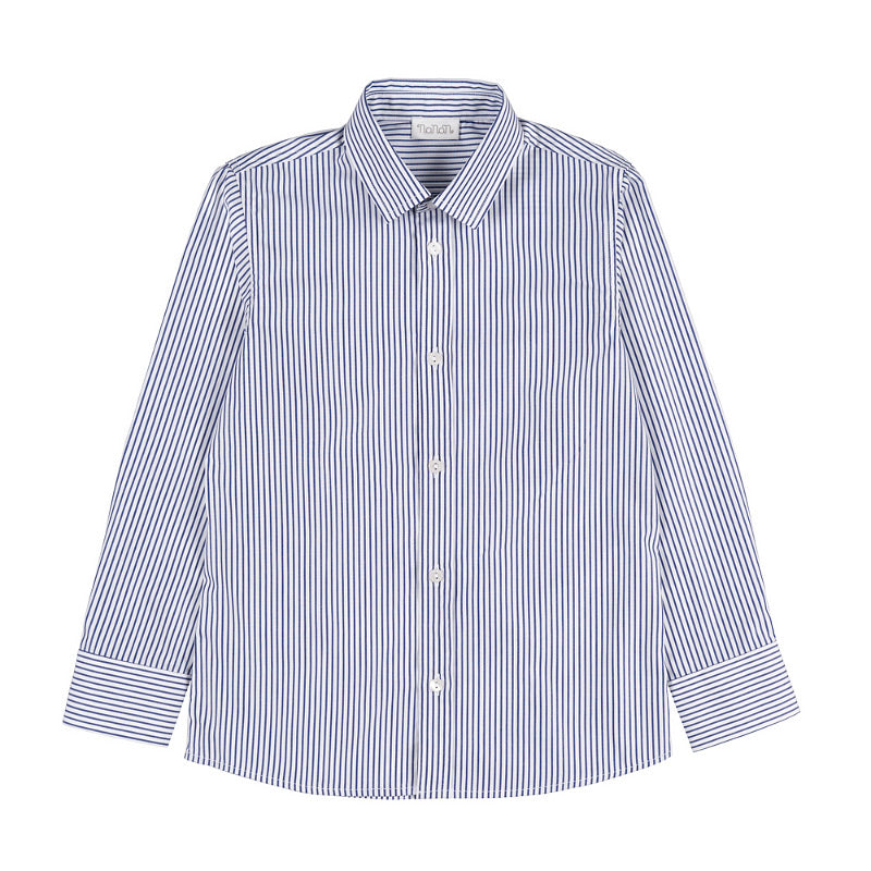 Camicia a righe blu