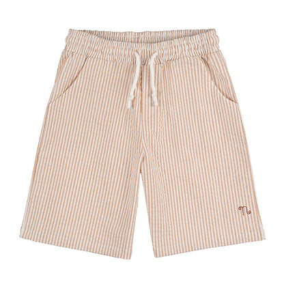 Bermuda beige a righe
