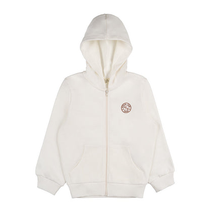 Felpa off-white c/cappuccio