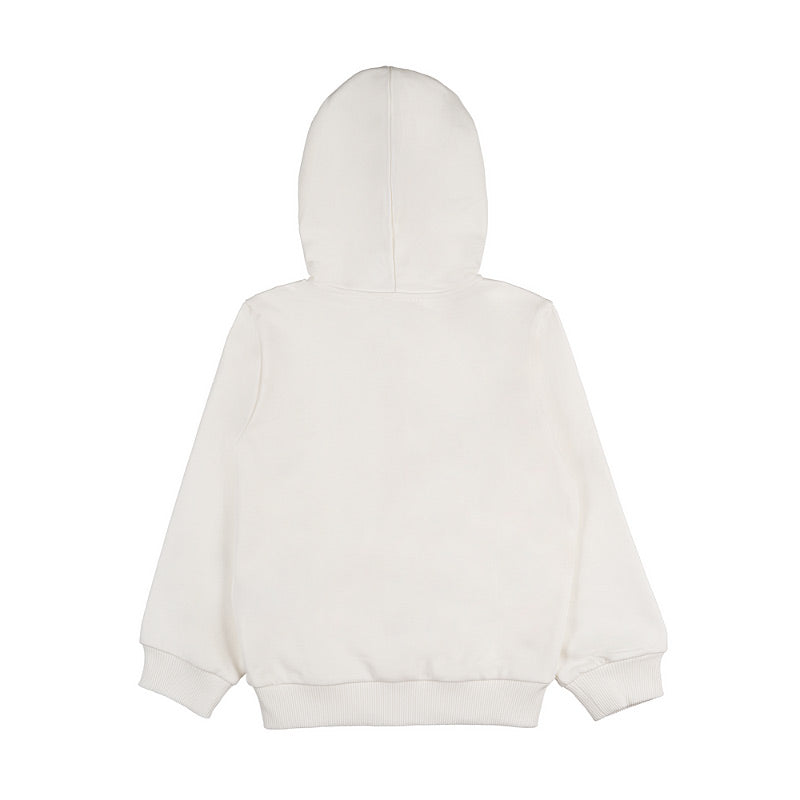 Felpa off-white c/cappuccio