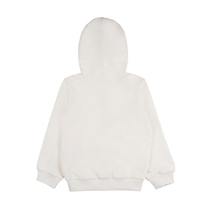Felpa off-white c/cappuccio