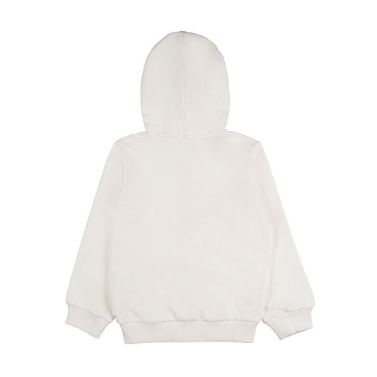 Felpa off-white c/cappuccio