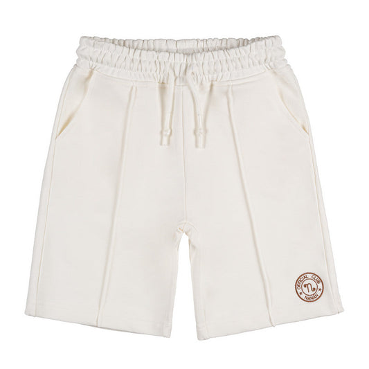 Bermuda off-white in felpa