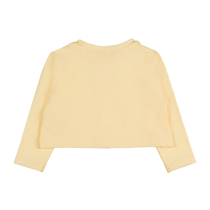 Gelbe Strickjacke